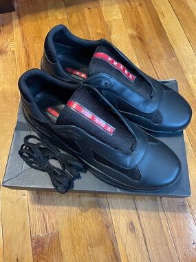 Prada America Cup Black Men's Sneakers